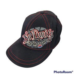 SMI Texas Motor Speedway No Limits Black & Red Ballcap Size M/L Fitted EUC